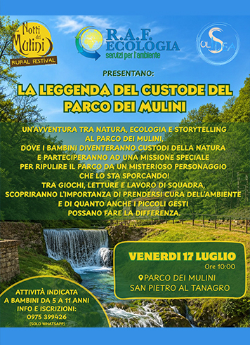 laboratorio per bambini LA LEGGENDA DEL CUSTODE DEL PARCO DEI MULINI