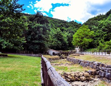 panorama con la secca del fiume