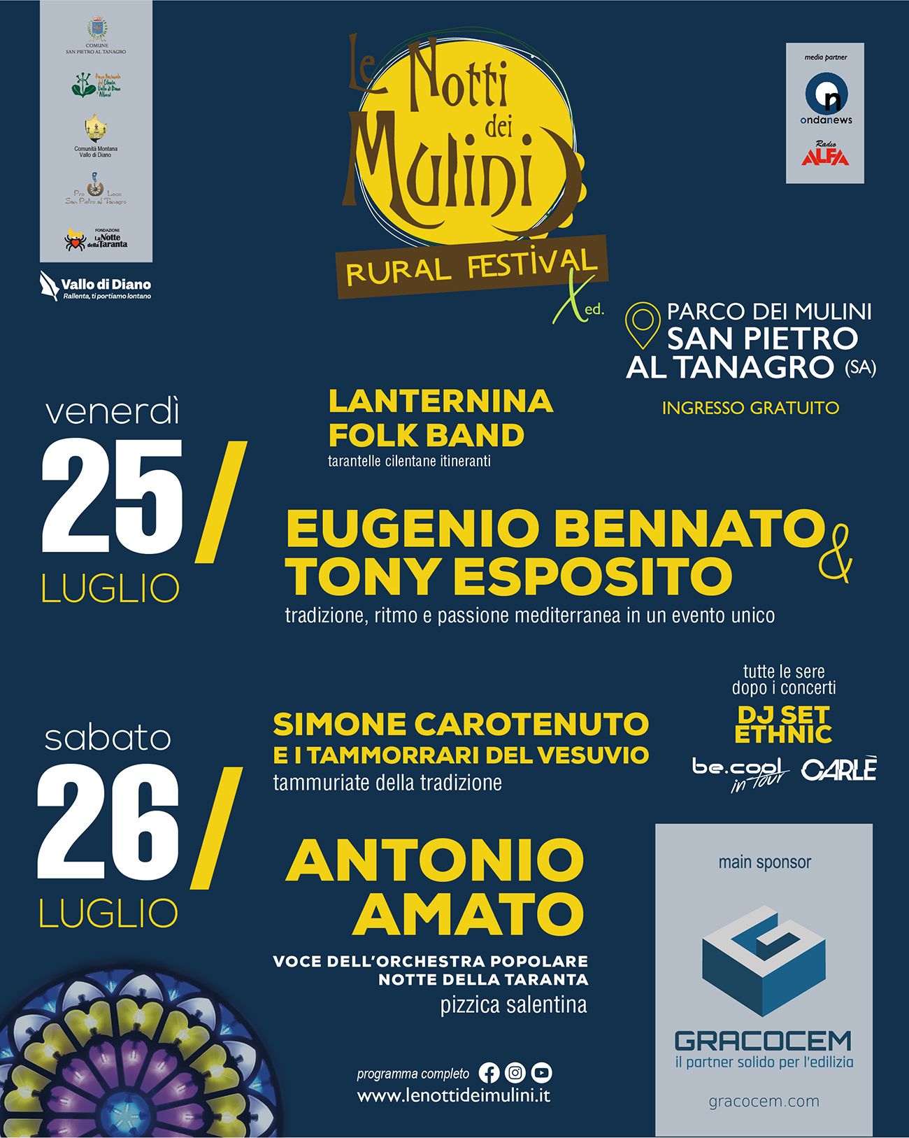 volantino edizione 2025 le notti dei mulini vallo di diano